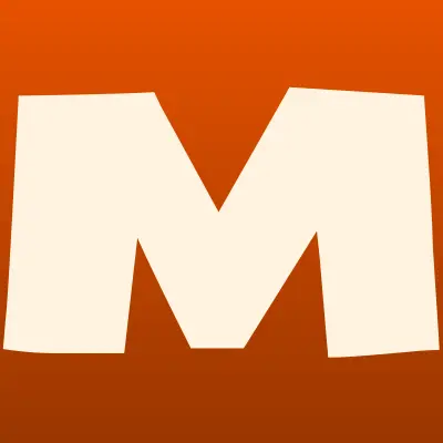 Магнит у дома, сеть супермаркетов, лого-визитка